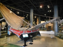 Микронезийская лодка.Музей этнологии. Осака